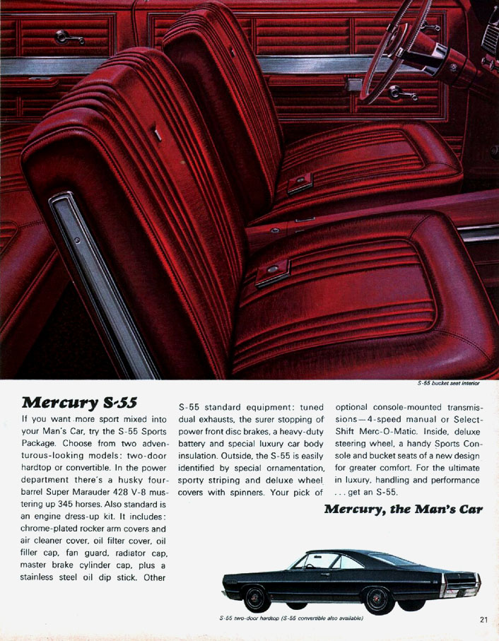 1967 Mercury Brochure Page 2